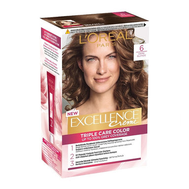 کیت رنگ مو لورآل (Loreal) شماره 6 حجم 48 میلی لیتر رنگ قهوه ای دودی