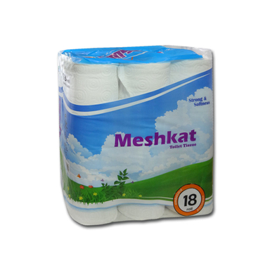 دستمال توالت رولی مشکات (Meshkat) بسته 18 عددی