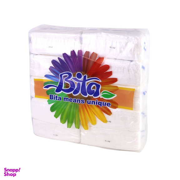 دستمال اقتصادی بیتا (Bita) مدل فلکسی بسته 10 عددی