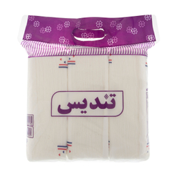 دستمال کاغذی 150 برگ تندیس (Tandis) مدل Purple بسته 3 عددی