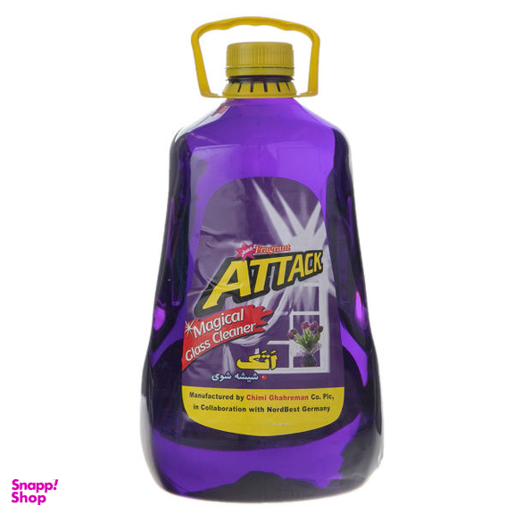 شیشه پاک کن اتک (Attack) مدل Purple حجم 4000 میلی لیتر