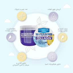 کرم آبرسان کامان سری واتر بمب مدل Collagen حجم 200 میلی لیتر