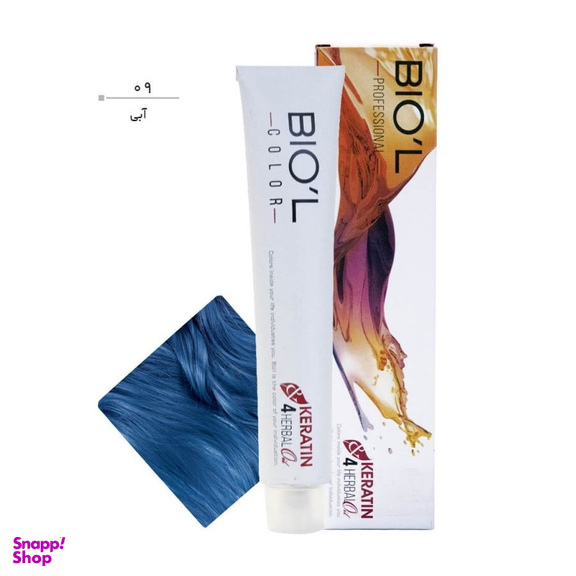 واریاسیون مو بیول (Biol) شماره 09 رنگ آبی حجم 100 میلی‌ لیتر