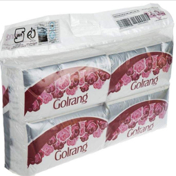 دستمال کاغذی گلرنگ (Golrang) مدل Flower بسته 4 عددی 250 برگ