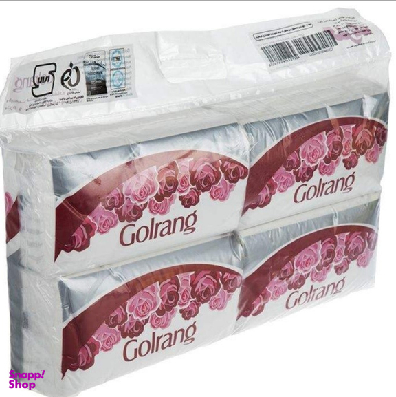 دستمال کاغذی گلرنگ (Golrang) مدل Flower بسته 4 عددی 250 برگ