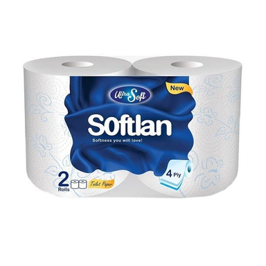 دستمال توالت سافتلن (Softlan) بسته 2 عددی