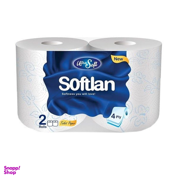 دستمال توالت سافتلن (Softlan) بسته 2 عددی
