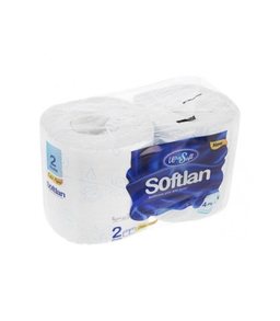 دستمال توالت سافتلن (Softlan) بسته 2 عددی