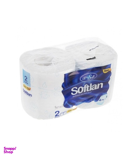 دستمال توالت سافتلن (Softlan) بسته 2 عددی