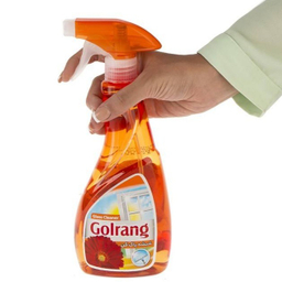 شیشه پاک کن گلرنگ (Golrang) مدل نارنجی حجم 500 میلی لیتر