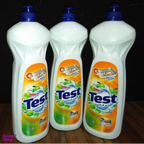 مایع ظرفشویی تست (Test) مدل Apple حجم 1000 میلی‌لیتر