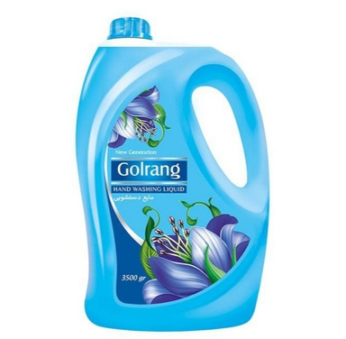 مایع دستشویی گلرنگ (Golrang) آبی حجم 3500 میلی لیتر