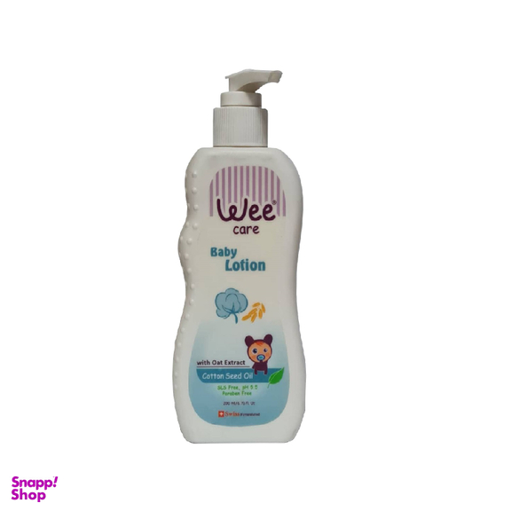 لوسیون بدن کودک وی کر 1(Wee Care) مدل cotton حجم 200 میلی گرم