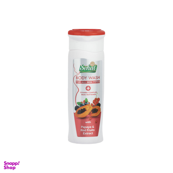 شامپو بدن صحت (Sehat) مدل Papaya & Red Fruits Extract حجم 300 میلی لیتر