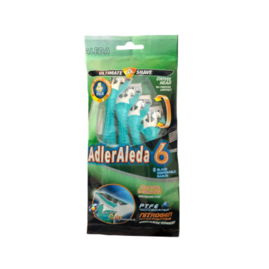 خودتراش مردانه ادلر الدا (Adler Aleda) مدل 6 لبه بسته 4 عددی