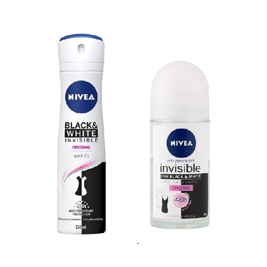 پک ضد تعریق زنانه نیوآ (Nivea) مدل بلک اند وایت