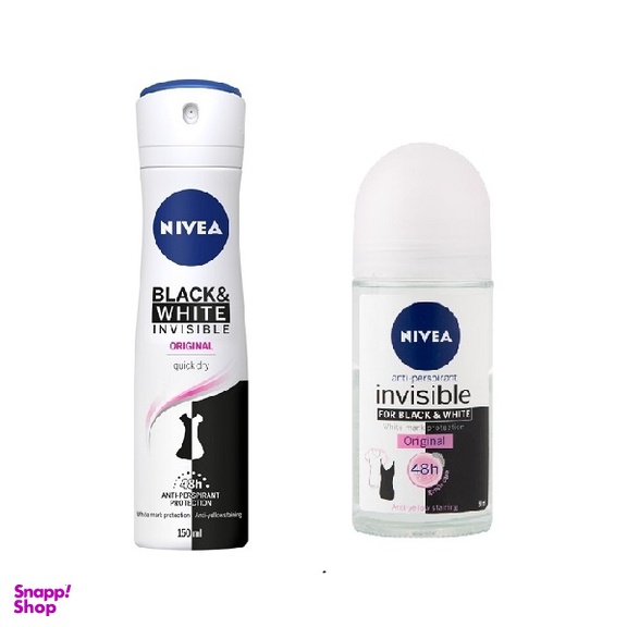 پک ضد تعریق زنانه نیوآ (Nivea) مدل بلک اند وایت
