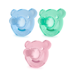 پستانک تمام سیلیکونی سرگرد وی کر (wee care) طرح خرس کد p130 برای تازه متولد شده