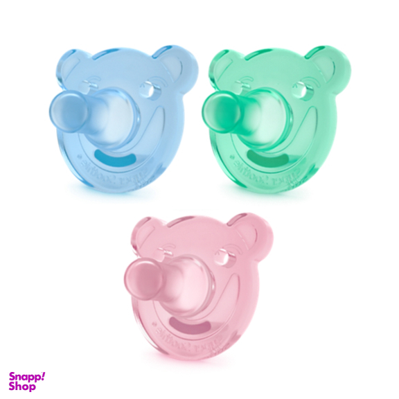 پستانک تمام سیلیکونی سرگرد وی کر (wee care) طرح خرس کد p130 برای تازه متولد شده