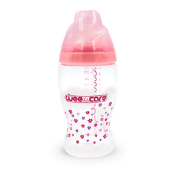 بطری دهانه استاندارد وی کر (wee care) مدل پروپیلن کد B324 حجم 300 میلی لیتری