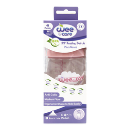 بطری دهانه استاندارد وی کر (wee care) مدل پروپیلن کد B324 حجم 300 میلی لیتری