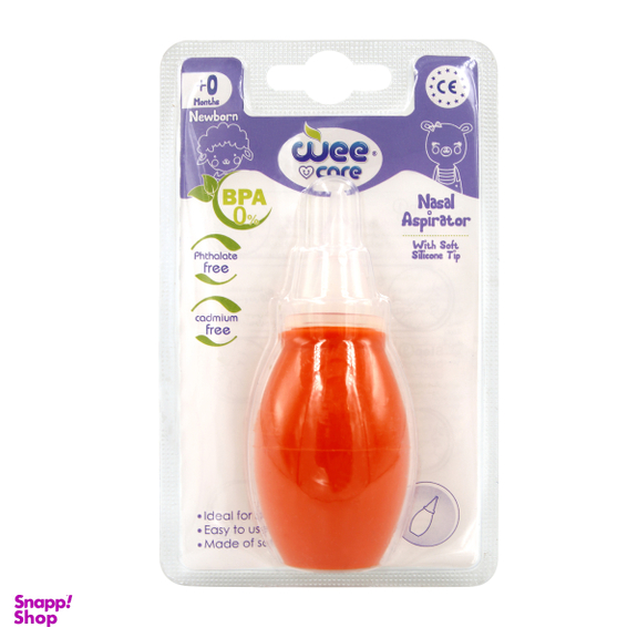 پوار بینی کودک همراه با سر سیلیکونی وی کر (wee care) کد M903 تک رنگ