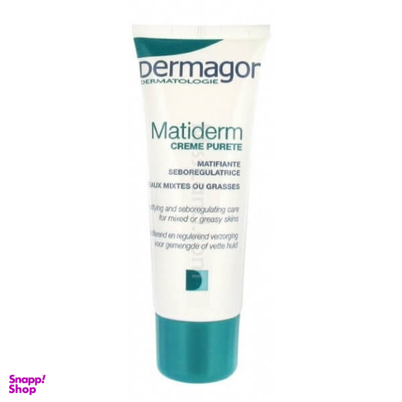کرم مرطوب و مات کننده پوست چرب درماگور (Dermagor) مدل Matiderm حجم 40 میلی لیتر