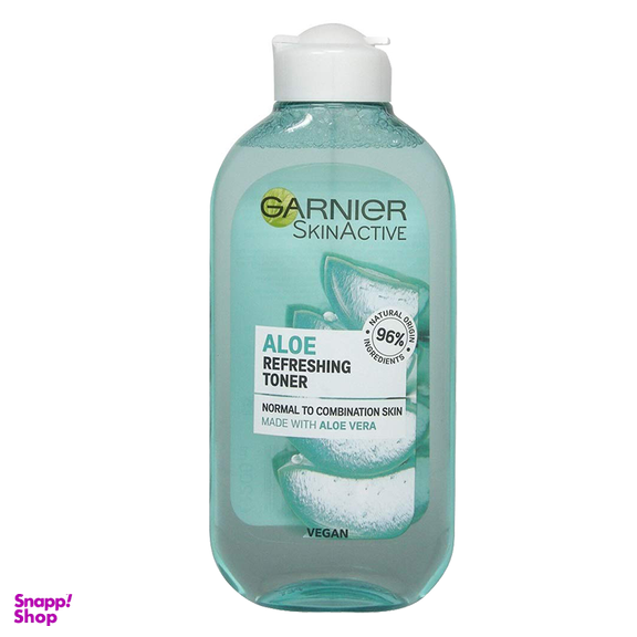 تونر آبرسان گارنیه (Garnier) مدل Aloe Refreshing حجم 200 میلی لیتر