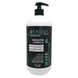 ماسک مو تاسل (Tassel) داخل حمام سولفات فری مناسب موی کراتین شده حجم 1000 میلی لیتر