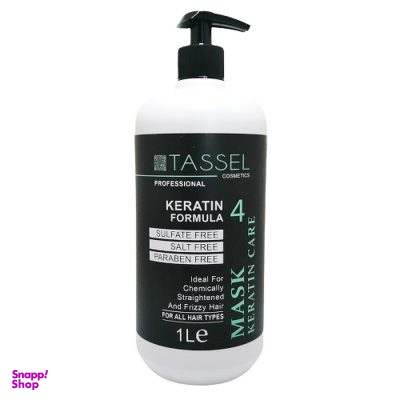 ماسک مو تاسل (Tassel) داخل حمام سولفات فری مناسب موی کراتین شده حجم 1000 میلی لیتر