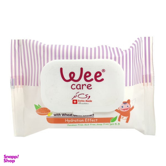 دستمال مرطوب آرایش پاک کن ویتامینه وی کر (Wee Care) بسته 20 عددی