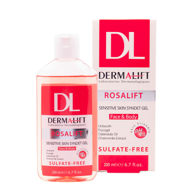 ژل شستشوی غیر صابونی صورت و بدن درمالیفت (Dermalift) مناسب پوست های حساس حجم 200 میلی لیتر