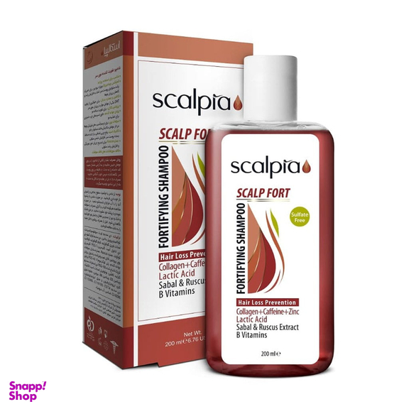 شامپو تقویت کننده مو اسکالپیا حاوی Zinc حجم 200 میلی لیتر