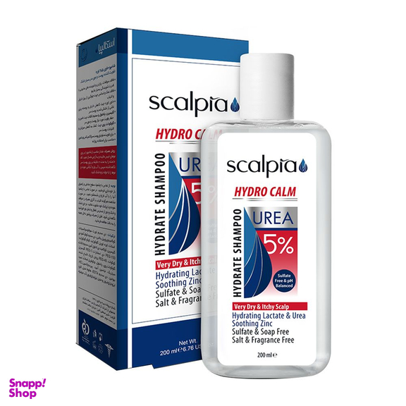 شامپو مو اسکالپیا (Scalpia) حاوی اوره 5٪ حجم 200 میلی لیتر