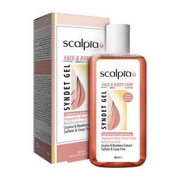ژل شوینده غیر صابونی صورت و بدن اسکالپیا (Scalpia) مدل Syndet Gel حجم 200 میلی لیتر