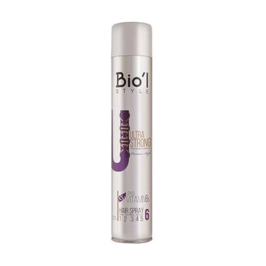 اسپری نگه دارنده موی سر بیول (Biol) مدل Ultra Strong حجم 500 میلی لیتر
