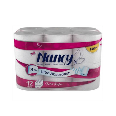 دستمال توالت حجیم شده نانسی (Nancy) بسته 12 عددی
