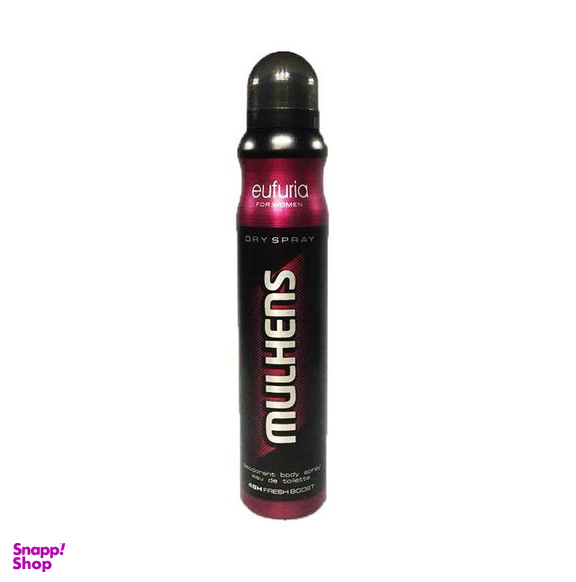 اسپری بدن زنانه مولهنس (Mulhens) مدل ایفوریا حجم 200 میلی لیتر