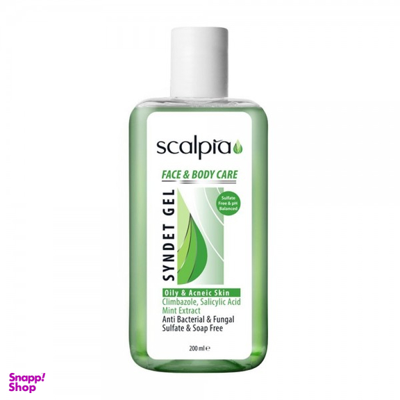 ژل شستشوی غیرصابونی صورت و بدن پوست چرب و جوشدار اسکالپیا (Scalpia) حجم 200 میلی لیتر