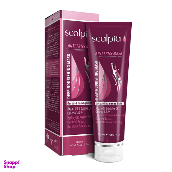 ماسک بعد از حمام مناسب موی خشک و آسیب دیده اسکالپیا (Scalpia) حجم 100 میلی لیتر