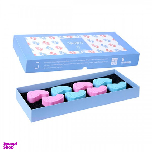 کوکتل پدیکور ژبن پلاس (Jabon plus) مدل Baby Foot بسته 8 عددی
