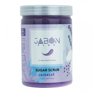 اسکراب شکری لایه بردار ژبن پلاس (Jabon plus) مدل Lavender وزن 90 گرم