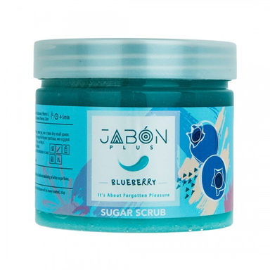 اسکراب شکری لایه بردار ژبن پلاس (Jabon plus) مدل Blueberry وزن 450 گرم