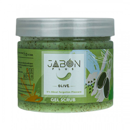 ژل اسکراب لایه بردار ژبن پلاس (Jabon plus) مدل Olive وزن 375 گرم