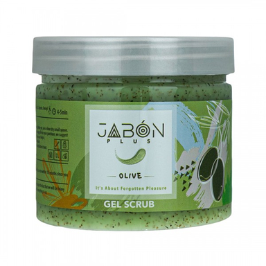 ژل اسکراب لایه بردار ژبن پلاس (Jabon plus) مدل Olive وزن 375 گرم