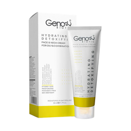 کرم رطوبت رسان و سم زدا صورت و گردن ژنوبایوتیک (Genobiotic) مناسب پوست چرب و مختلط حجم 50 میلی لیتر