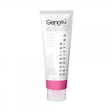 کرم مرطوب کننده صورت و گردن ژنوبایوتیک (Geno Biotic) مناسب پوست خشک و حساس حجم 50 میلی لیتر