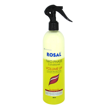 اسپری دو فاز حجم دهنده و براق کننده موهای رنگ شده و هایلایت رزال (Rosal) حجم 400 میلی لیتر