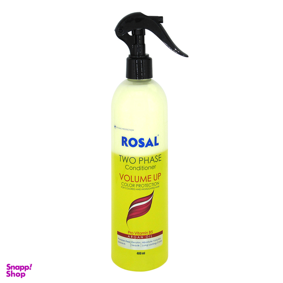 اسپری دو فاز حجم دهنده و براق کننده موهای رنگ شده و هایلایت رزال (Rosal) حجم 400 میلی لیتر