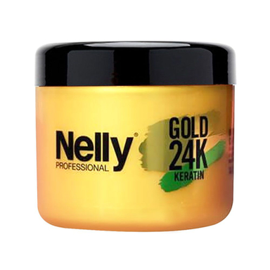 ماسک ترمیم کننده نلی (Nelly) مدل keratin gold حاوی آرگان حجم 500 میلی لیتر
